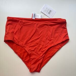 Andie Women's Swim Bikini Bottom - Vibrant Red